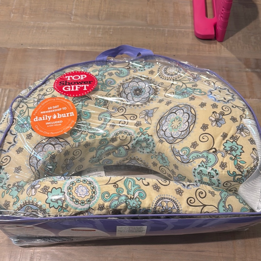 Floral Breastfriend Nursing Pillow with Paisley Design